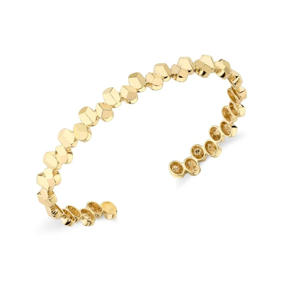 Sparkle In Style With Our Best Jewelry Deals 14 Karat Yellow Gold Repeat Shape Cuff Bracelet