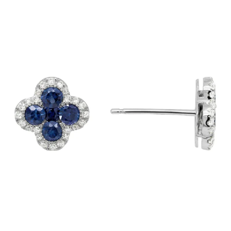 Dazzling Deals On Necklaces, Bracelets, And More 14k Blue Sapphire Flower Studs