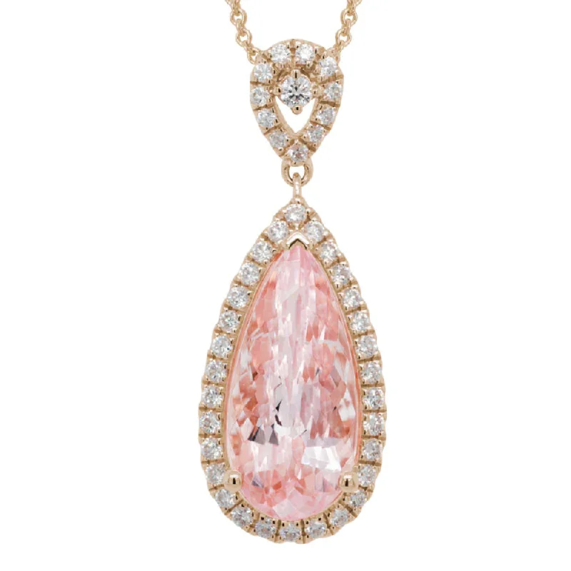 Last Chance To Shop High-End Jewelry At Markdown Prices 14k Rose Gold Morganite Pendant