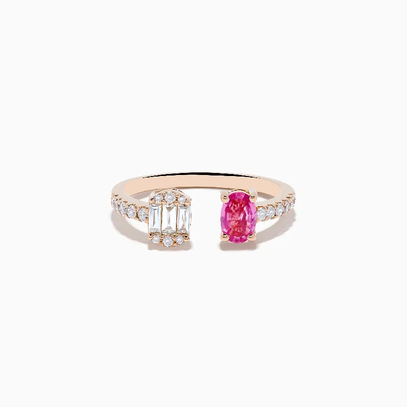 Stunning Jewelry At Even More Stunning Prices 14K Rose Gold Pink Sapphire and Diamond Toi Et Moi Ring Stunning Jewelry At Even More Stunning Prices 14K Rose Gold Pink Sapphire and Diamond Toi Et Moi Ring