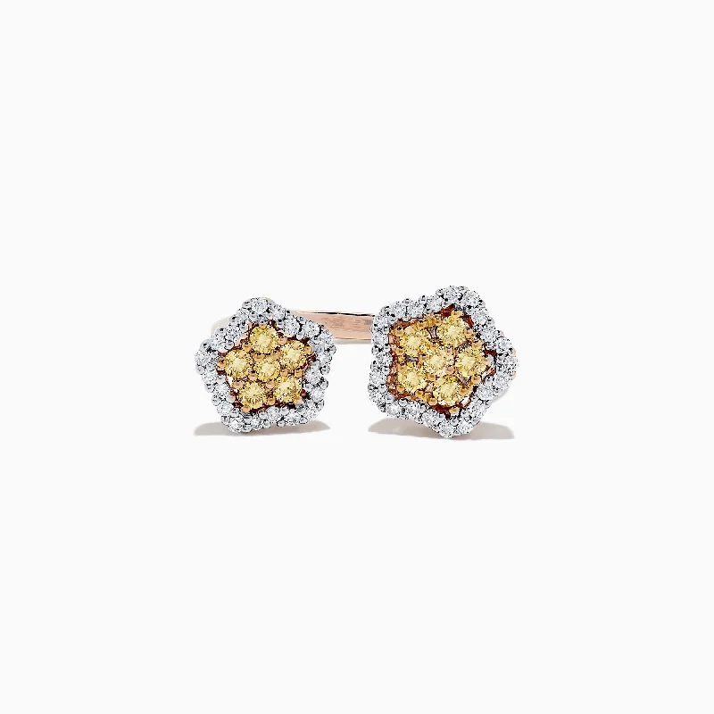 Discover Unique Jewelry With Special Limited-Time Offers 14K Rose Gold Yellow and White Diamond Star Ring, 0.75 TCW Discover Unique Jewelry With Special Limited-Time Offers 14K Rose Gold Yellow and White Diamond Star Ring, 0.75 TCW