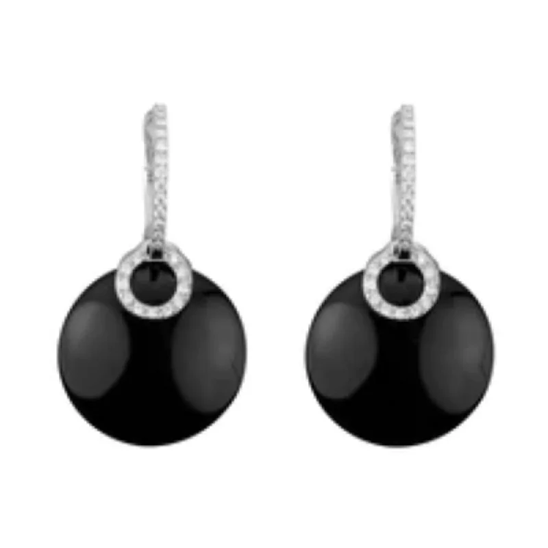 Seasonal Jewelry Clearance – Best Styles At The Lowest Prices 14k White Gold & Onyx Earrings