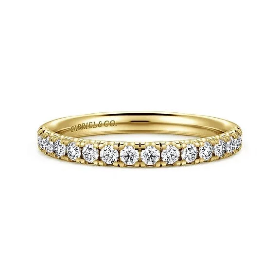 Modern Jewelry At Exclusive Discounts – Shop Today 14K Yellow Gold Diamond Matching Wedding Band