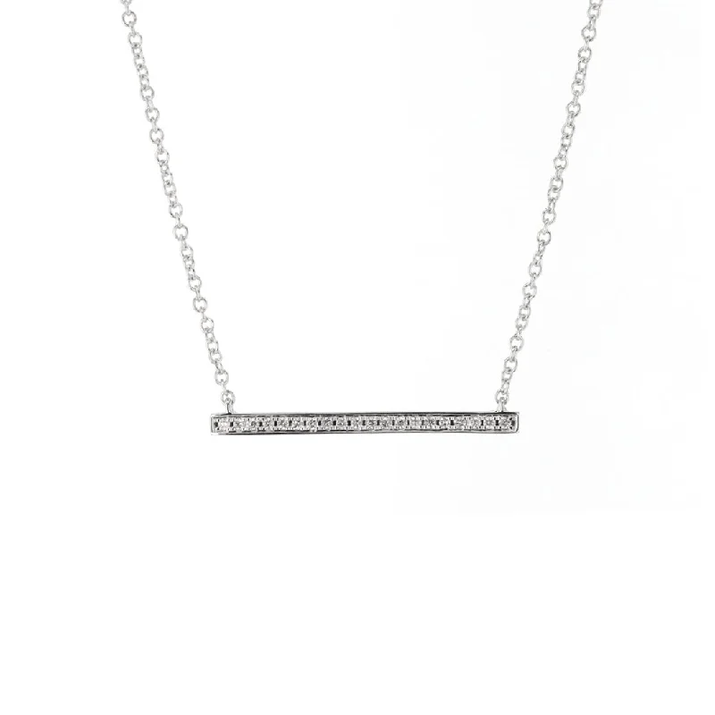 Jewelry Clearance Sale – Final Reductions 18" 0.08 ctw Diamond Bar Necklace | 10278450