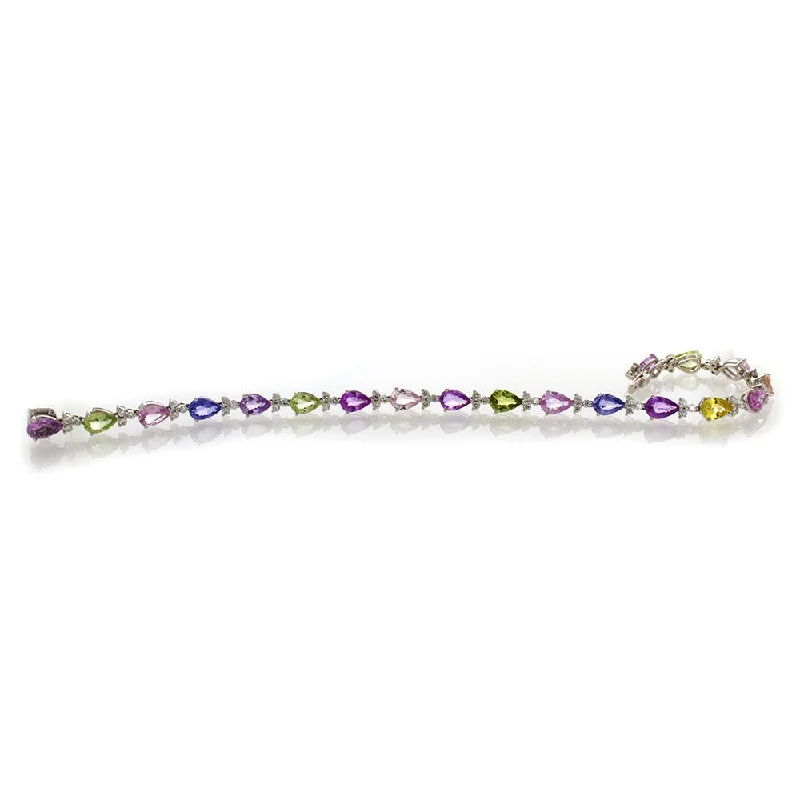 Save On Luxury Jewelry Pieces – Limited-Time Offers 18k Pastel Colored Sapphire Bracelet