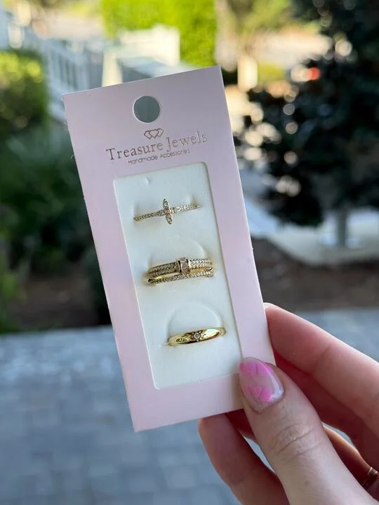 Affordable Luxury Jewelry For Every Occasion Classic Grace Ring Set by Treasure Jewels