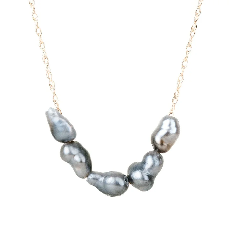 Handcrafted Jewelry Sale – Unique Designs At Low Prices 5 Ombré Tahitian Keshi Pearl Necklace - 14k Gold Handcrafted Jewelry Sale – Unique Designs At Low Prices 5 Ombré Tahitian Keshi Pearl Necklace - 14k Gold