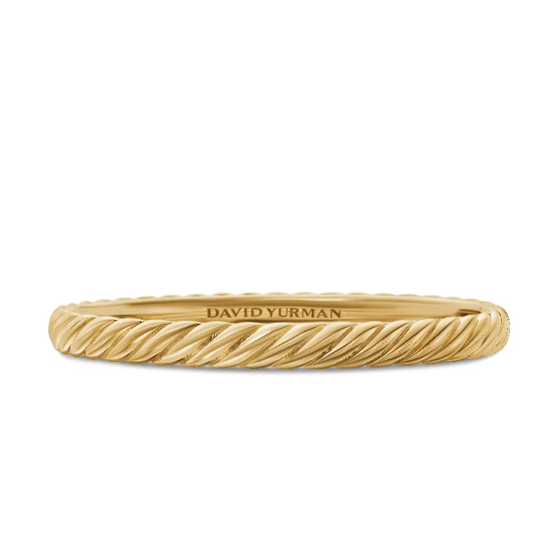 Don't Miss Our Biggest Jewelry Sale Of The Season Sculpted Cable Bangle Bracelet in 18K Yellow Gold\, 6.2mm