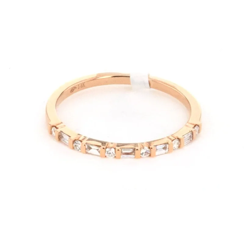 Exclusive Online Jewelry Sale – Don't Wait Baguette & Round Diamond Band | 0.18 ctw | M10278774