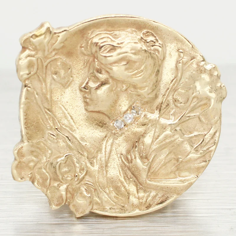 Jewelry Flash Sale – Stylish Designs At Unbeatable Rates Antique Art Nouveau Emile Dropsy French Maiden Iris Cameo Ring - 14k Yellow Gold Jewelry Flash Sale – Stylish Designs At Unbeatable Rates Antique Art Nouveau Emile Dropsy French Maiden Iris Cameo Ring - 14k Yellow Gold