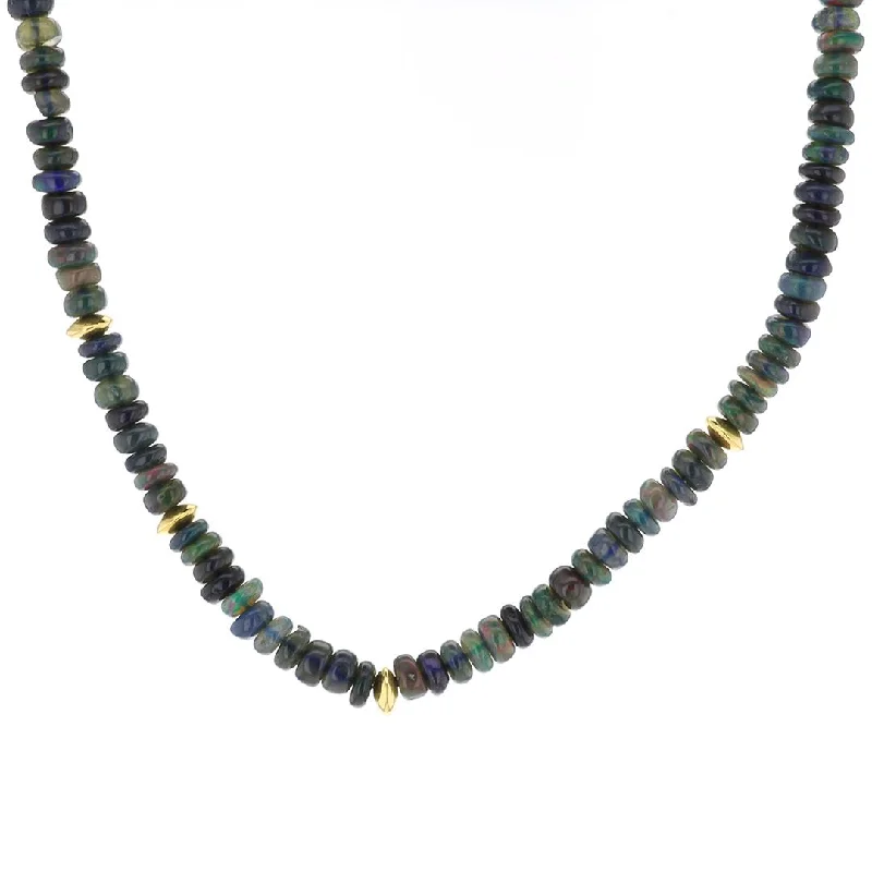 Get The Sparkle You Love At Prices You Adore Black Opal Bead Necklace