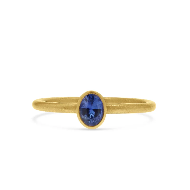 Trending Jewelry Now Available At Exclusive Prices Blue Sapphire Bezel-Set Ring by Kimberly Collins Trending Jewelry Now Available At Exclusive Prices Blue Sapphire Bezel-Set Ring by Kimberly Collins