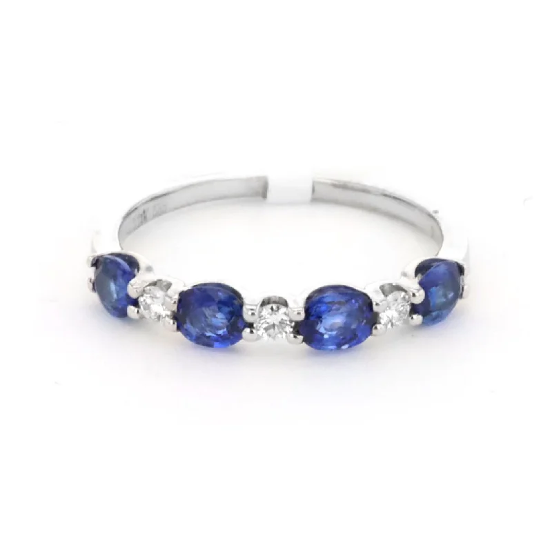 Jewelry Flash Sale – Stylish Designs At Unbeatable Rates Blue Sapphire & Diamond Band