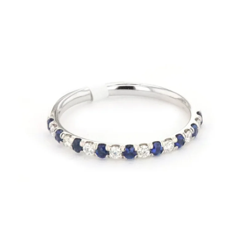 Flash Jewelry Sale – Get Stunning Pieces At Low Prices Blue Sapphire & Diamond Band