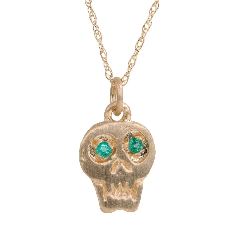 Limited-Time Jewelry Sale – Elegant Styles At Less Charmed Skull Emerald Necklace - 14k Gold Limited-Time Jewelry Sale – Elegant Styles At Less Charmed Skull Emerald Necklace - 14k Gold