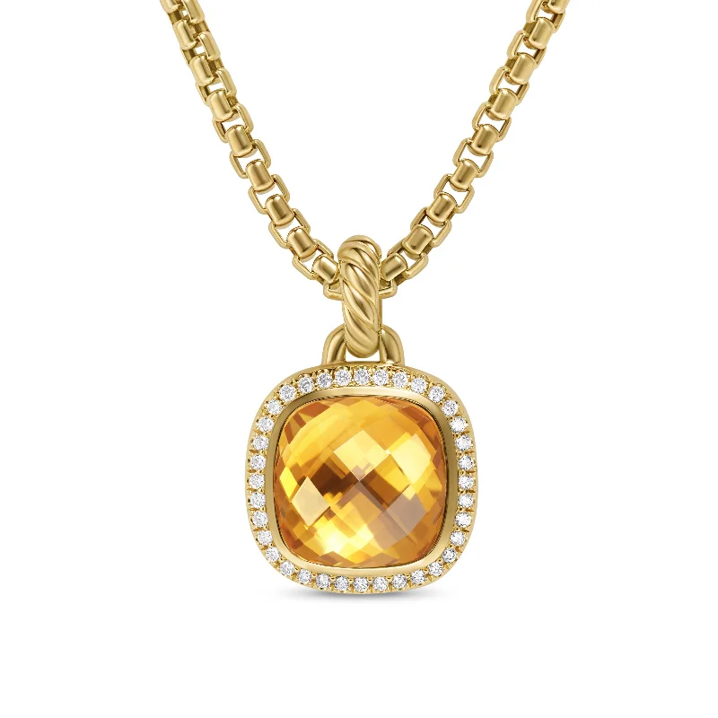 Buy More, Save More On Stunning Jewelry Pieces Albion® Pendant in 18K Yellow Gold with Citrine and Diamonds\, 11mm