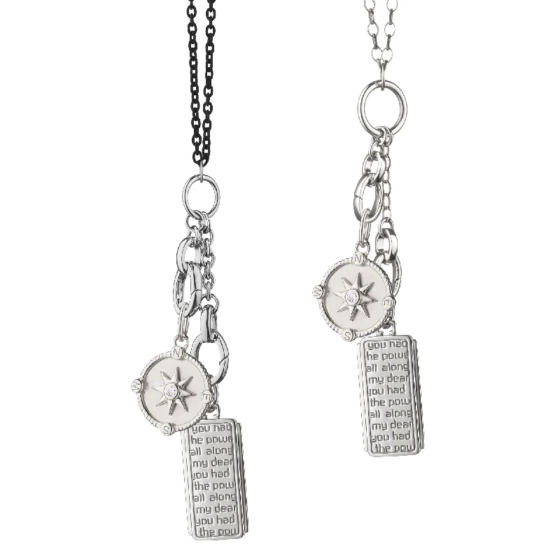Timeless Elegance, Temporary Discounts – Act Fast Design Your Own Mini "Adventure" Compass and "Dorothy" Medallion Charm Necklace Timeless Elegance, Temporary Discounts – Act Fast Design Your Own Mini "Adventure" Compass and "Dorothy" Medallion Charm Necklace