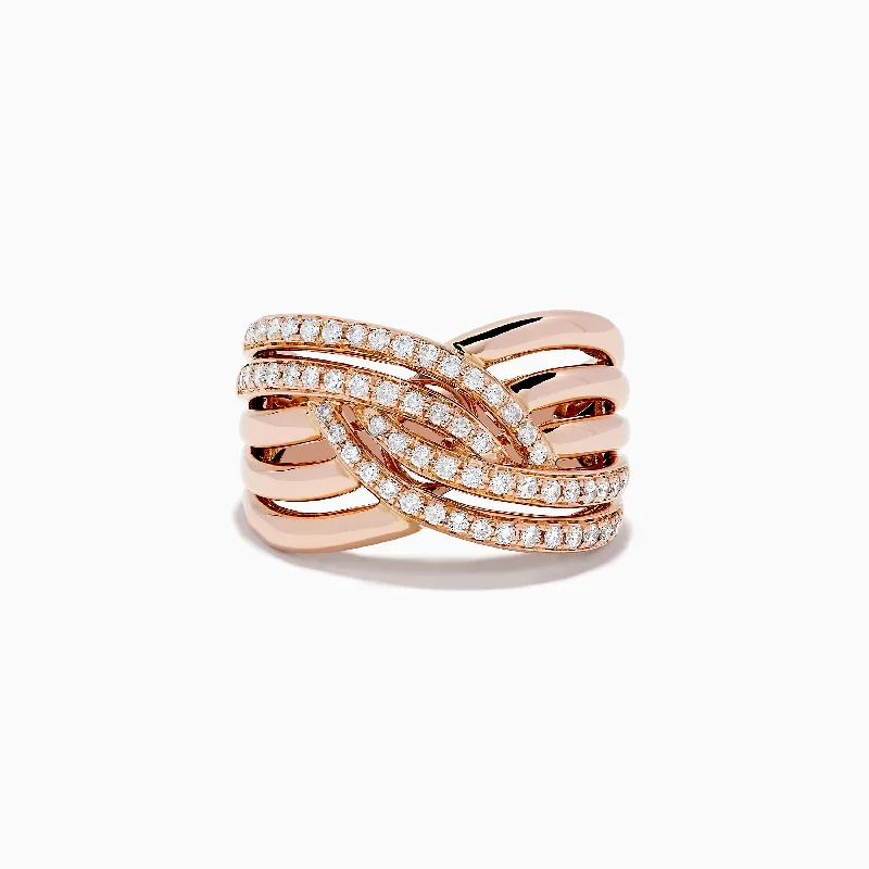Holiday Jewelry Sale – Perfect Gifts At The Best Prices 14K Rose Gold Diamond Crossover Ring Holiday Jewelry Sale – Perfect Gifts At The Best Prices 14K Rose Gold Diamond Crossover Ring
