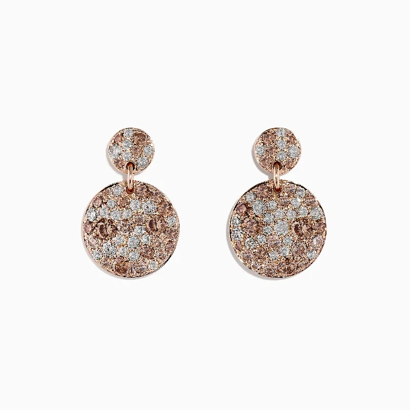 Seasonal Jewelry Deals – Elevate Your Style 14K Rose Gold Espresso Diamond Drop Earrings Seasonal Jewelry Deals – Elevate Your Style 14K Rose Gold Espresso Diamond Drop Earrings