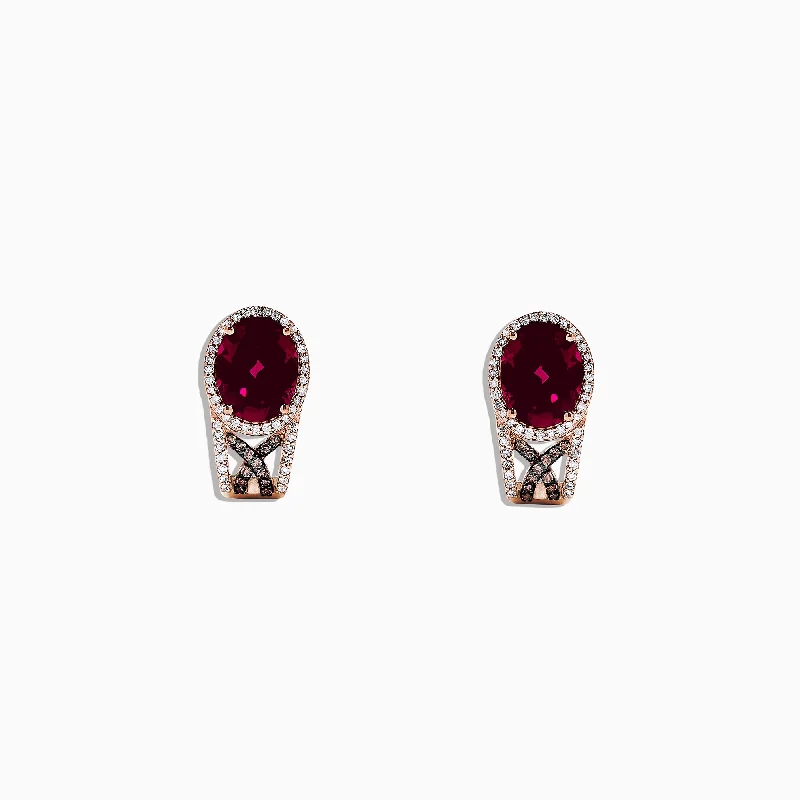 Exclusive Jewelry Sale – Grab Timeless Pieces Now 14K Rose Gold Rhodolite Garnet and Diamond Earrings, 4.92 TCW Exclusive Jewelry Sale – Grab Timeless Pieces Now 14K Rose Gold Rhodolite Garnet and Diamond Earrings, 4.92 TCW