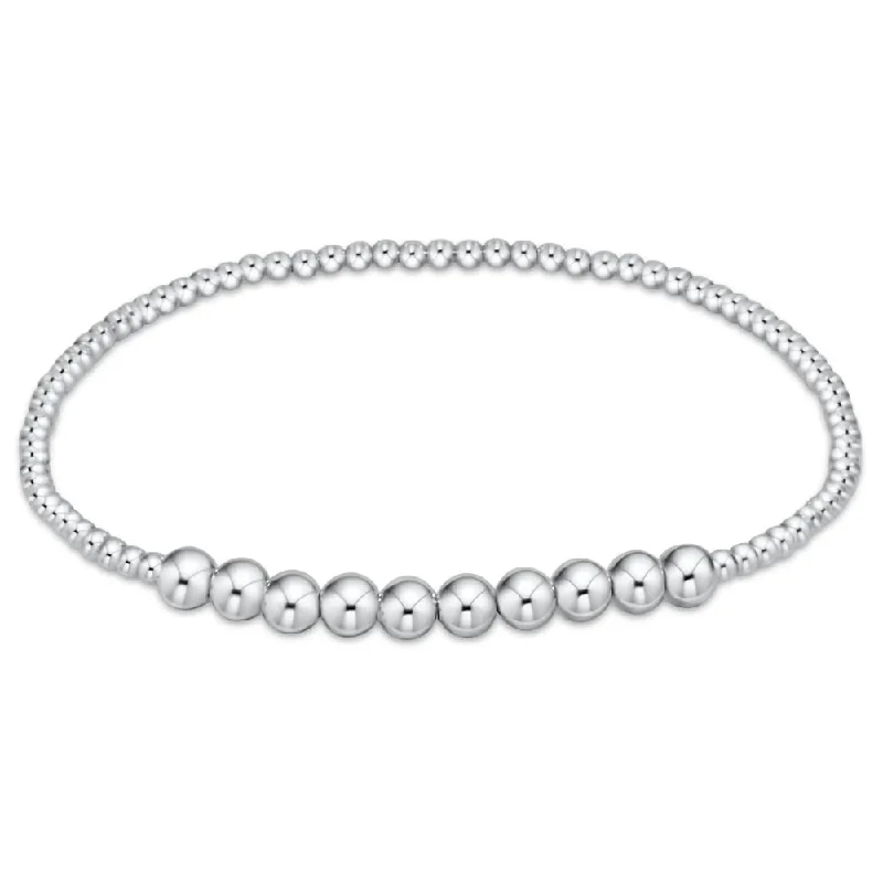 Trendy Minimalist Jewelry For Everyday Wear enewton 6.25" Classic Sterling Beaded Bliss Bracelet