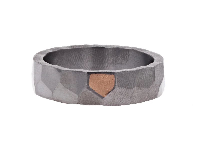 Must-Have Jewelry Pieces At Reduced Prices Furrer Jacot Hammered Tantalum and Gold Band Must-Have Jewelry Pieces At Reduced Prices Furrer Jacot Hammered Tantalum and Gold Band