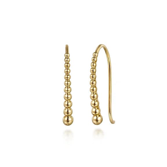 Shop Modern Jewelry Collections With Exclusive Discounts Gabriel & Co. Gold Graduating Bujukan Ball Drop Frenchwire Earrings Shop Modern Jewelry Collections With Exclusive Discounts Gabriel & Co. Gold Graduating Bujukan Ball Drop Frenchwire Earrings