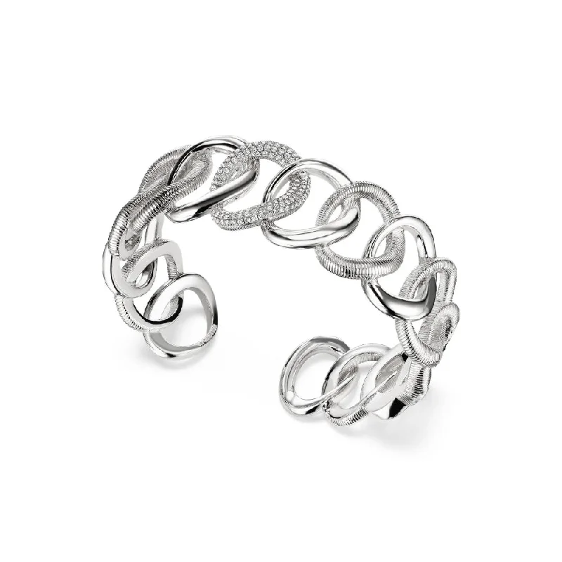 Affordable Elegance – Special Jewelry Sale Now Live Judith Ripka Eternity Interlocking Diamond Cuff Bracelet