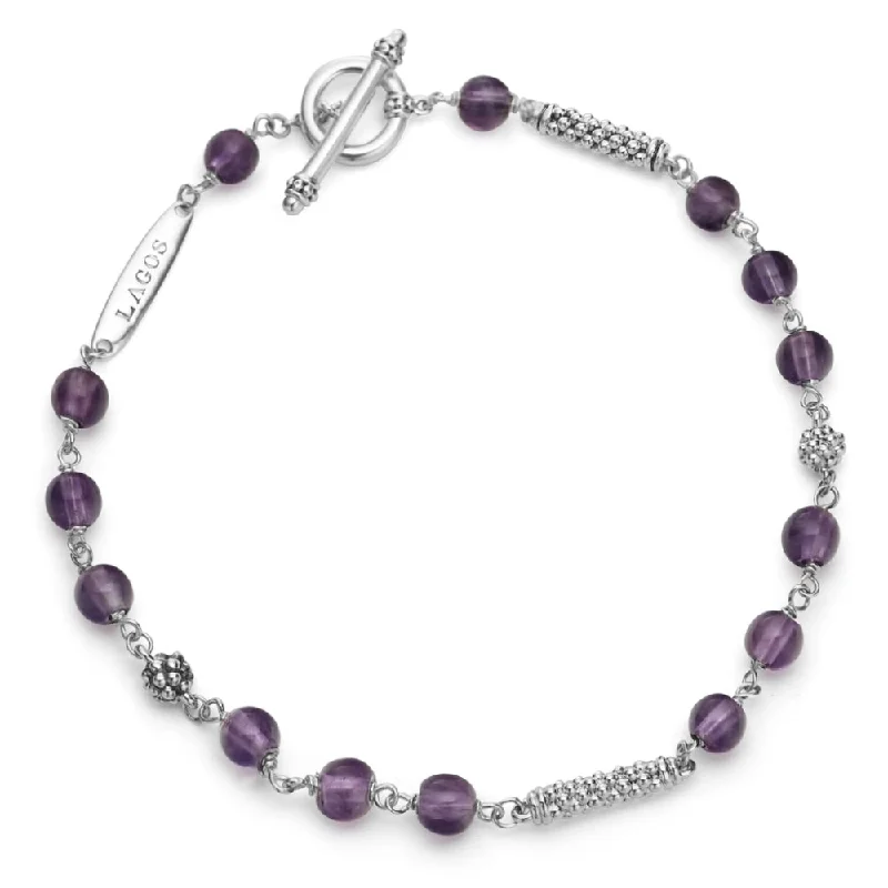 Celebrate With Sparkle – Jewelry Sale Now Live Lagos Caviar Icon Gemstone Beaded Bracelet