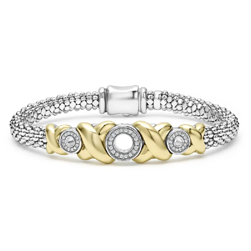 Shine In Style – Shop Jewelry Discounts Today Lagos Embrace 18k Gold XO Diamond Bracelet, 6mm