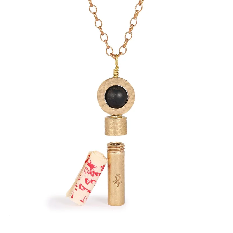 Discounted Luxury Jewelry – Shine Without The Splurge Matte Black Onyx Intention Necklace Discounted Luxury Jewelry – Shine Without The Splurge Matte Black Onyx Intention Necklace