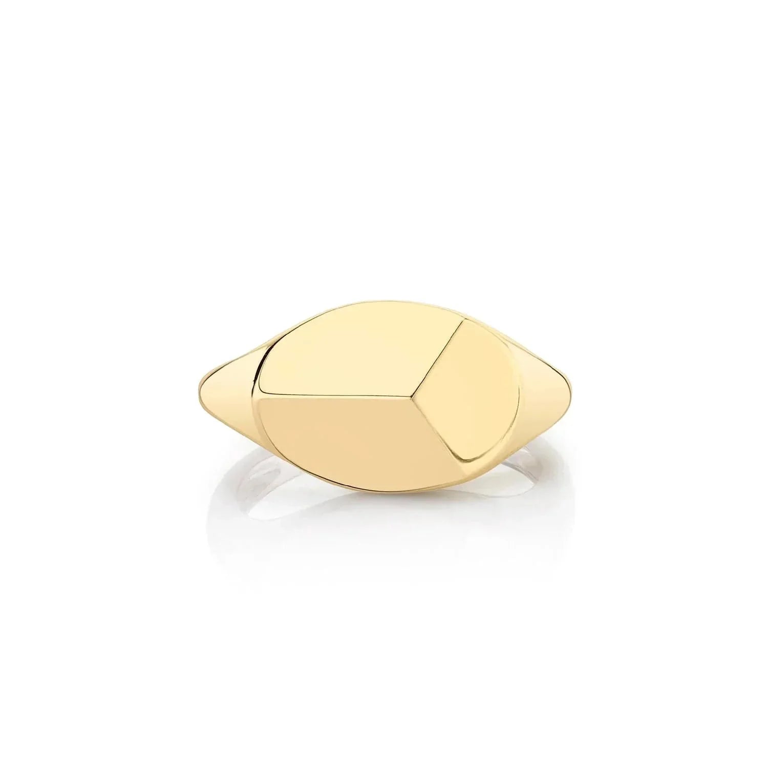 Eco-Friendly Sustainable Jewelry For Conscious Buyers Michael M 14Karat Yellow Gold Geometric Signet Ring SZ 6.5