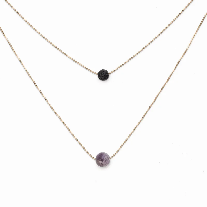 High-End Sparkle, Low-End Prices – Shop Now Pure Diffuser Necklace - Amethyst