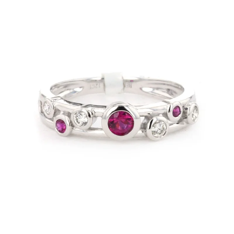 Shop Dazzling Rings, Earrings, And More At Special Discounts Ruby & Diamond Band