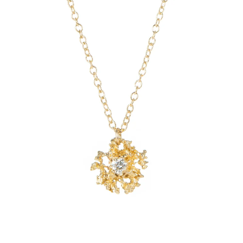 Handmade Pearl Jewelry For Timeless Elegance Star Necklace in Diamond + 14ky Gold