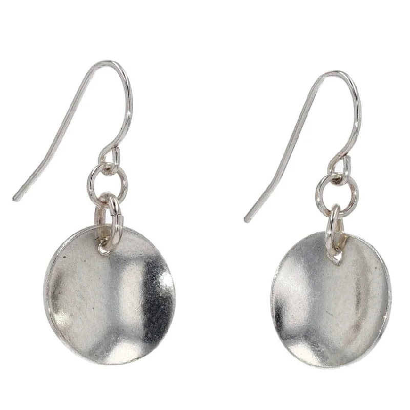 Delicate Crystal Jewelry For Sophisticated Charm Arianna Nicolai Sterling Silver Concave Drift Disc Earrings Delicate Crystal Jewelry For Sophisticated Charm Arianna Nicolai Sterling Silver Concave Drift Disc Earrings