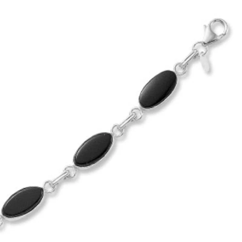 Don't Miss Out On Jaw-Dropping Jewelry Discounts Sterling Silver Onyx Bracelet