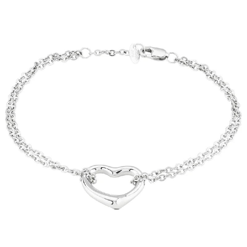 Stunning Jewelry At Even More Stunning Prices Sterling Silver Open Heart Bracelet