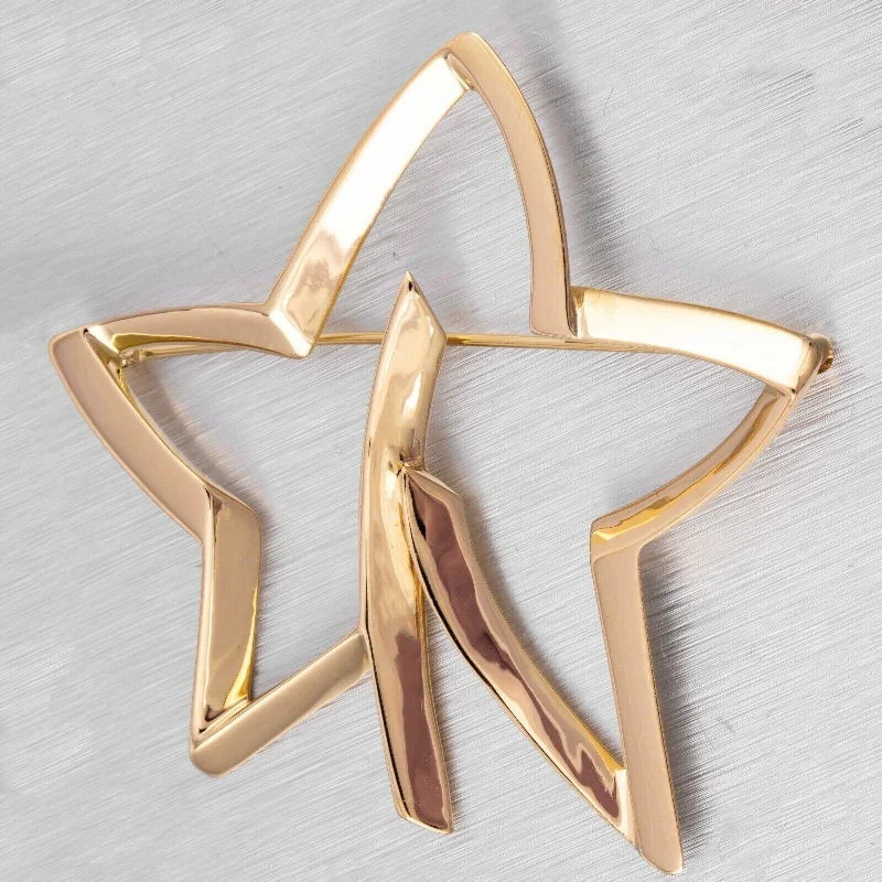 Jewelry Deals That Outshine The Rest Tiffany & Co. Paloma Picasso 18k Yellow Gold Shooting Star Pin 1986 RARE VINTAGE Jewelry Deals That Outshine The Rest Tiffany & Co. Paloma Picasso 18k Yellow Gold Shooting Star Pin 1986 RARE VINTAGE