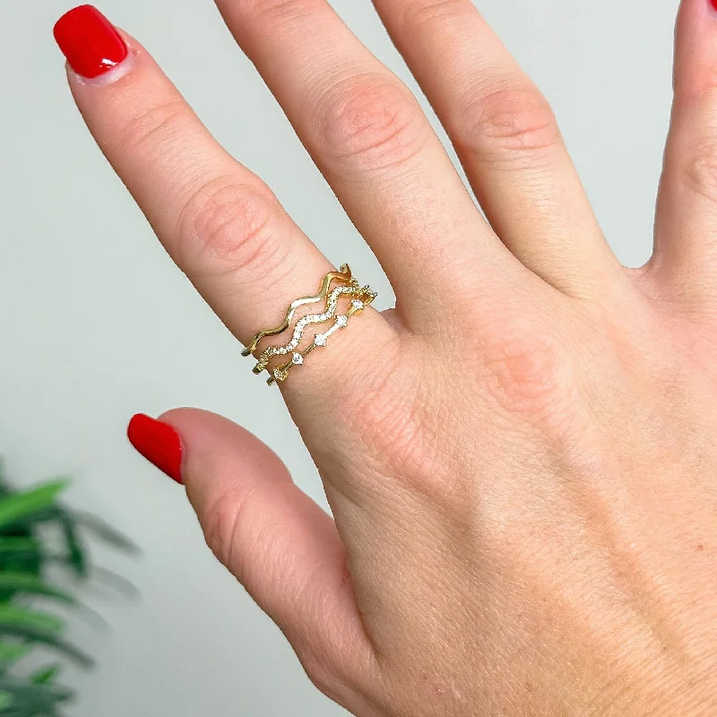 Limited-Time Jewelry Discounts – Shine Without The Splurge Triple Set Rings - Gold by B.B. Lila