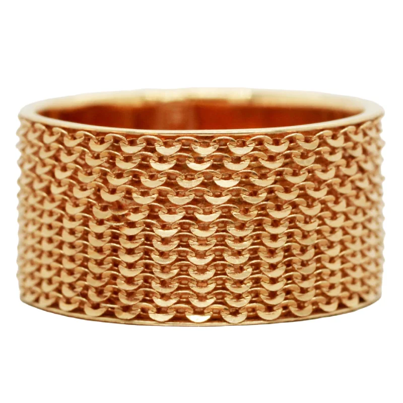Affordable Luxury Jewelry – Style At A Great Price Golden Clef 14k Yellow Gold Mesh/Chain Style Band Ring - Size 8.75 Affordable Luxury Jewelry – Style At A Great Price Golden Clef 14k Yellow Gold Mesh/Chain Style Band Ring - Size 8.75